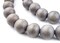 The Bead Chest Natural 20mm Wooden Beads in Grey for Jewelry Making – Round Loose Wood Spacer Beads I Approximately 20 Beads